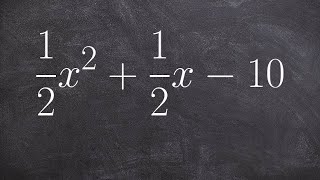 How to Factor a Trinomial with Fractions as Coefficients [upl. by Fatimah265]