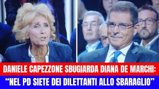 CAPEZZONE CONTRO DE MARCHI DEL PD quotIL VOSTRO MODO DI FARE POLITICA COINCIDE CON PROBLEMIquot [upl. by Eselehs100]