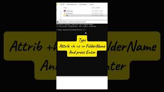 Hide and Unhide Folders Using CMD  No One Can Find It [upl. by Cope]