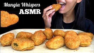 ASMR  EATING JALAPENO POPPERS MUKBANG WHISPER  MANGIA WHISPERS 먹방 [upl. by Mandell]