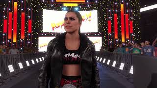 🔥WWE 2K24  Goldberg vs Ronda Rousey  WWE2K Nov 21 2024 [upl. by Annayi635]