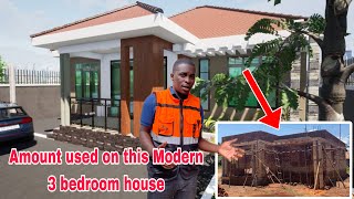 Material used to Build this Modern 3 bedroom house in Uganda 2024 [upl. by Bondon]