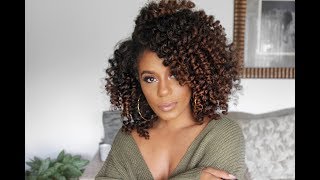 Smooth and Bouncy Curls on Natural Hair using Creme of Nature [upl. by Eytteb455]