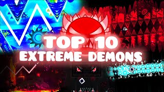 TOP 10 Most Difficult Extreme Demons in AUGUST 2024  Geometry Dash 22 [upl. by Orlantha]