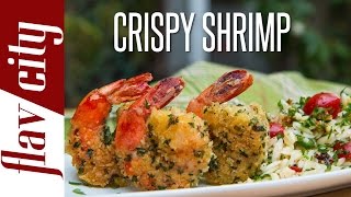 Crispy Shrimp Recipe  Panko Fried Shrimp  FlavCity with Bobby [upl. by Krenn358]