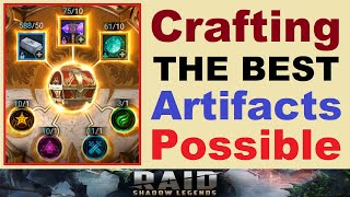 Crafting THE BEST Artifacts Possible with THE BEST Charms RAID Shadow Legends [upl. by Seabrook195]