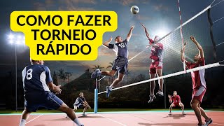 APRENDA FAZER UM TORNEIO RAPIDO DE VOLEIBOL E OUTROS ESPORTES [upl. by Eirojam]