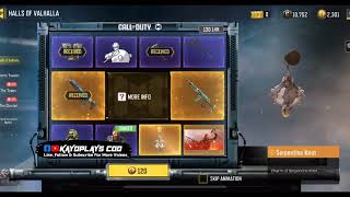 Halls of Valhalla Full Draw  2 Legendary Guns Lucky Spin Draw in COD Mobile 😍🔥 [upl. by Buckley]