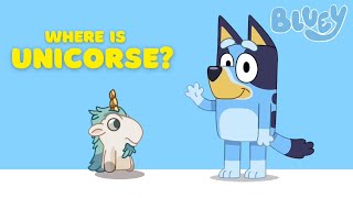 Find Unicorse Game  Can you find Unicorse hidden in these Bluey scenes [upl. by Amron]