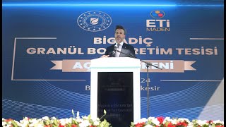 Eti Maden Granül Bor Üretim Tesisi Açılış Töreni [upl. by Jeff]