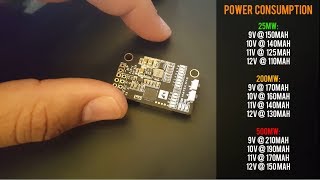 Matek VTX HV  Overview and Power Consumption [upl. by Reedy]