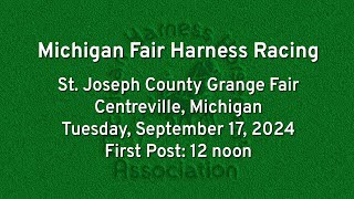 Michigan Fair Harness Racing  Centreville  Sept 17 2024 [upl. by Ames]