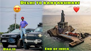 Defender leke Delhi se Kanyakumari pahuch gaye 😍 END of INDIA pahuchna itna asan nahi 😰 Ep11 [upl. by Shelman]