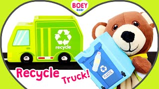 STEM for Preschool  Best toy learning videos for toddlers family friendly  Recycle Trucks for Kids [upl. by Nomolos]