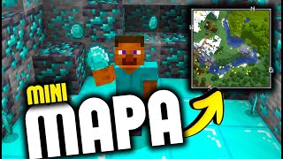 MINI MAPA MOD Para MINECRAFT PE 120  121 [upl. by Dracir]