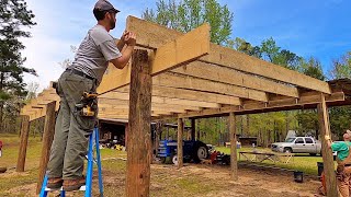 Building a MONSTER Homestead Shed  FULL BUILD [upl. by Kristal]