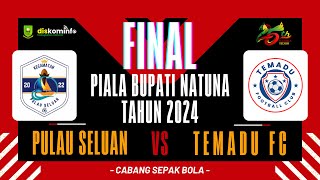 🔴LIVE  PIALA BUPATI NATUNA 2024  SEPAK BOLA PULAU SELUAN VS TEMADU FC [upl. by Johnnie]