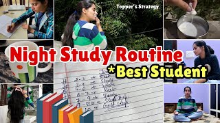 Night Study Routine For Students school college [upl. by Eilarol143]