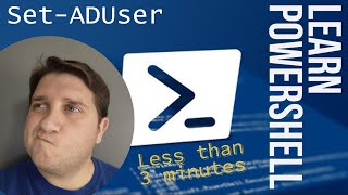 PowerShell SetADUser [upl. by Akemet]