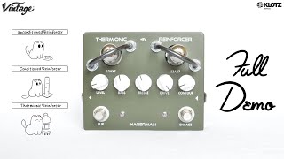 Hagerman Thermionic Reinforcer DEMO  REVIEW  THE High Voltage Tube Overdrive Pedal  Guitar  Bass [upl. by Laforge]