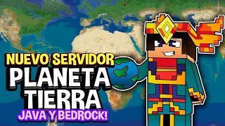 ✅ NUEVO SERVIDOR SURVIVAL de Minecraft del PLANETA TIERRA a ESCALA REAL 12081 Java y Bedrock🤩🔥 [upl. by Irahcaz445]