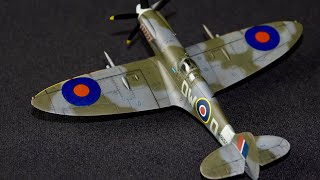 Academy 172 Supermarine Spitfire MkXIV 610 Sqn 1944 Built model kit [upl. by Jo231]