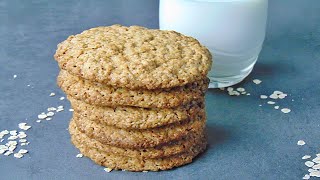 Rezept Schwedische Haferkekse selber machen  Haferflocken Kekse backen  Hafer Cookies [upl. by Lichter402]