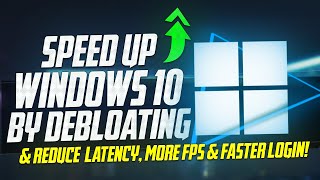 🔧How To DEBLOAT Windows 10 for Better Performance SPEED UP WINDOWS ✅ [upl. by Aivatco]