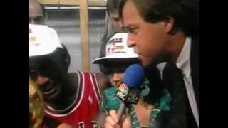 MICHAEL JORDAN His third NBA game 37pts vs Bucks  19841029 [upl. by Anitak]