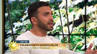 Roy Fares quotJag tänker inte låta rasismen påverka migquot  Nyhetsmorgon TV4 [upl. by Artie634]