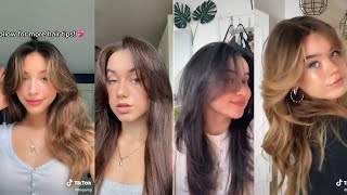 Style Curtain Bangshow to hairstyle 😍🤍 TIKTOK compilation [upl. by Akin903]