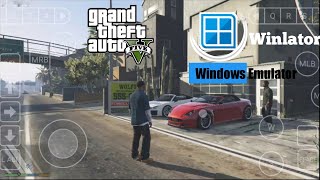 GTA V Gameplay HD Winlator Windows Emulator Android [upl. by Chirlin623]