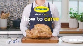 How to Carve a Turkey  Butterball [upl. by Yssej796]