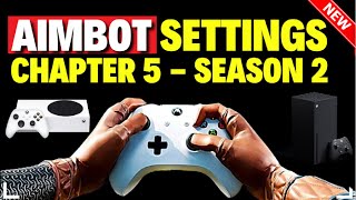 Fortnite Aimbot Settings Xbox Chapter 5 Season 2  UPDATED [upl. by Geirk]