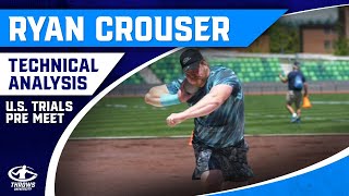 Ryan Crouser Olympic Trials Pre Meet Throw  Shot Put Technique Analysis [upl. by Feeley]