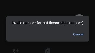 Fix Invalid Number Format incomplete number jio xiaomi problem  Calling Invalid number format [upl. by Haynor]