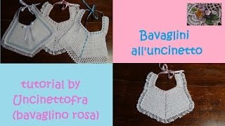 Bavaglini alluncinetto tutorial bavaglino rosa [upl. by Sacha751]