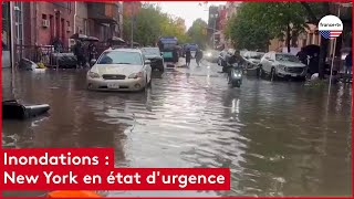 Inondations  New York en état durgence [upl. by Lombardi]