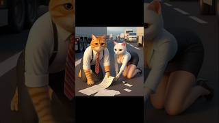 cat college love story 😭😭  cat kitten cute catlover cutecat shorts 8 cuteanimal kitten [upl. by Ellak806]