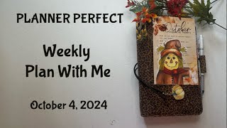 Weekly Plan With Me in Planner Perfect Traveler’s Notebook Oct 4 2024 [upl. by Nnayrrehs711]