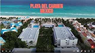 Fly by Drone  Playa del Carmen Playacar Hotels amp area Mexico Feb 2024 HD [upl. by Jarred279]