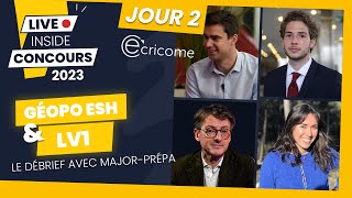 ECRICOME 2023 Jour 2  débrief Géopo ESH et LV1 [upl. by Morgen361]