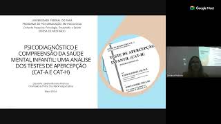 Psicodiagnóstico Infantil Análise dos Testes de Apercepção CATA e CATH na Saúde Mental [upl. by Yerga]