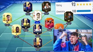 193 RATED  FIFA 19 BREAKING 193 FUT DRAFT WORLD RECORD [upl. by Gaby]