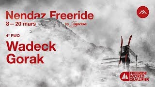 Nendaz Freeride 4 FWQ  Qualifications 2019  Wadeck Gorak [upl. by Margi401]