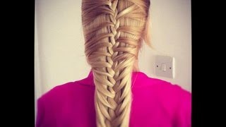 Penteado Francês Trança Sereia Tutorial  Mermaid French Braid Hairstyle Tutorial [upl. by Leddy]