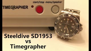 How accurate is Steeldive SD1953 Seiko NH35 on the Timegrapher watch movement [upl. by Smada]