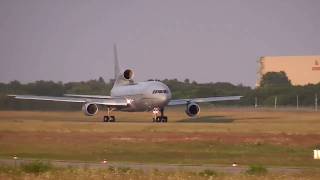 Royal Air Force TriStar taking off from Hannover Airport [upl. by Rodge]