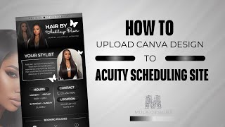 Acuity Tutorial  How To Upload Design From Canva To Acuity [upl. by Aoh]