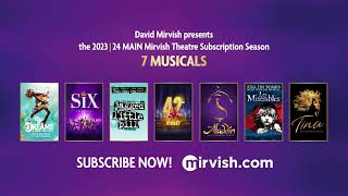 202324 Mirvish Theatre Main Subscription Season [upl. by Manaker772]